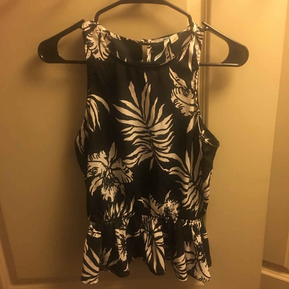 Black floral blouse from Francesca’s!